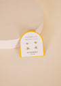 The Birthstone Stud Earring Set - November features small gold earrings with citrine gemstones, shown on a JaxKelly Birthstone Collection card labeled November against a soft beige background.