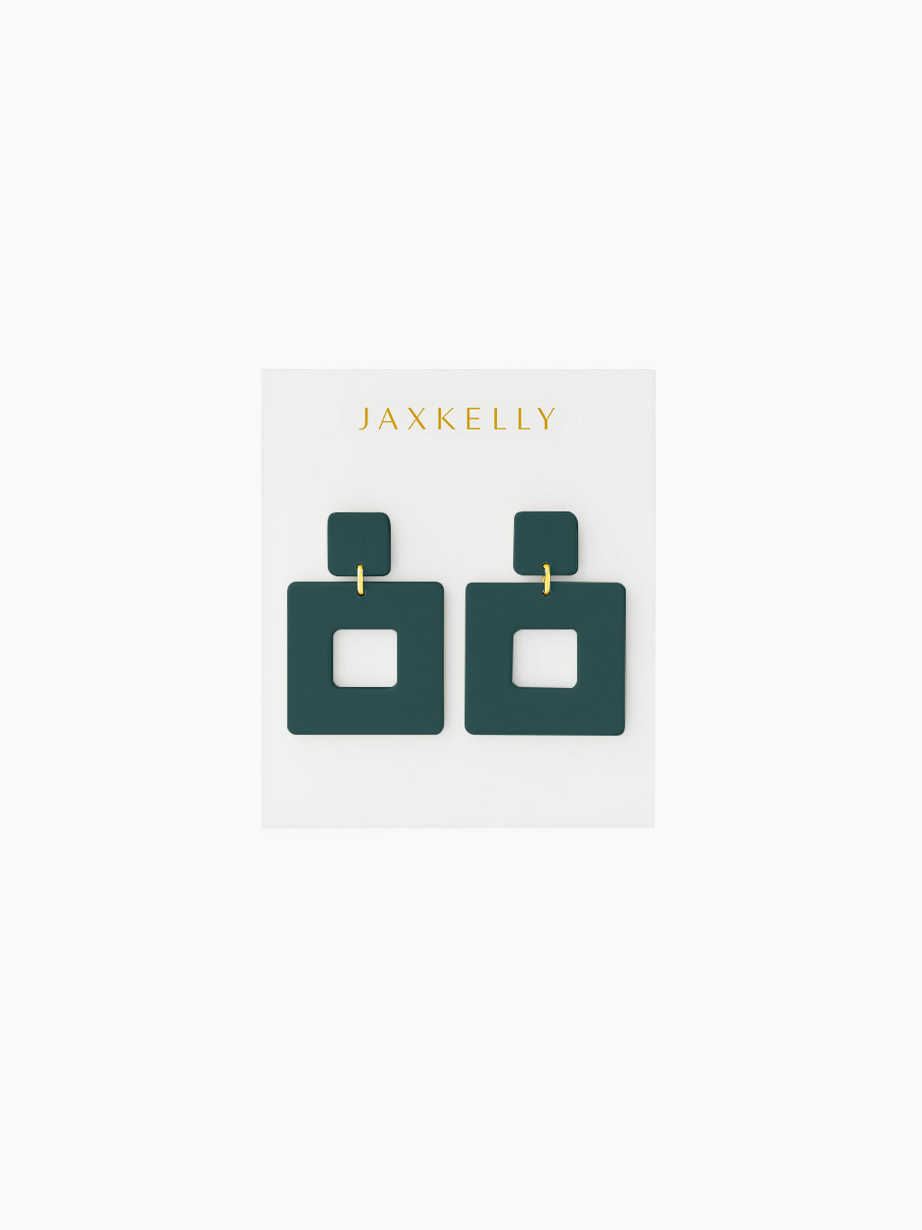 Square Clay Earrings