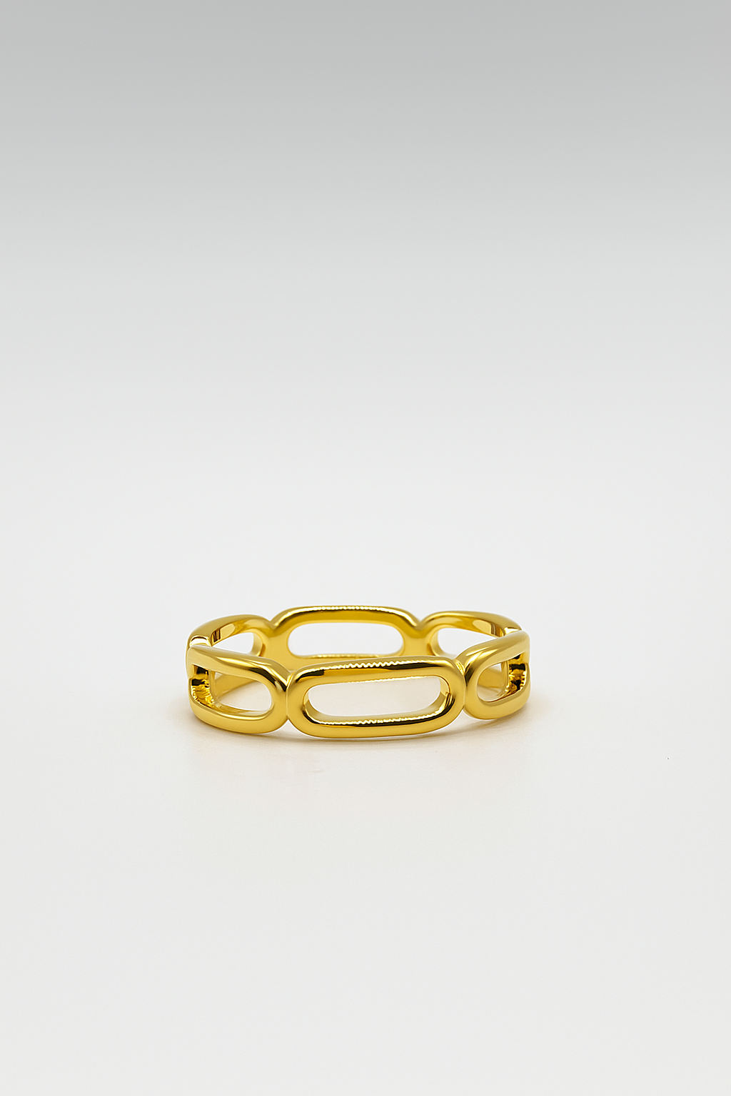Gold Rings - Chain Link