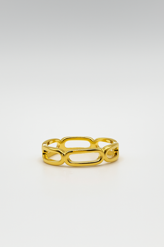 Gold Rings - Chain Link