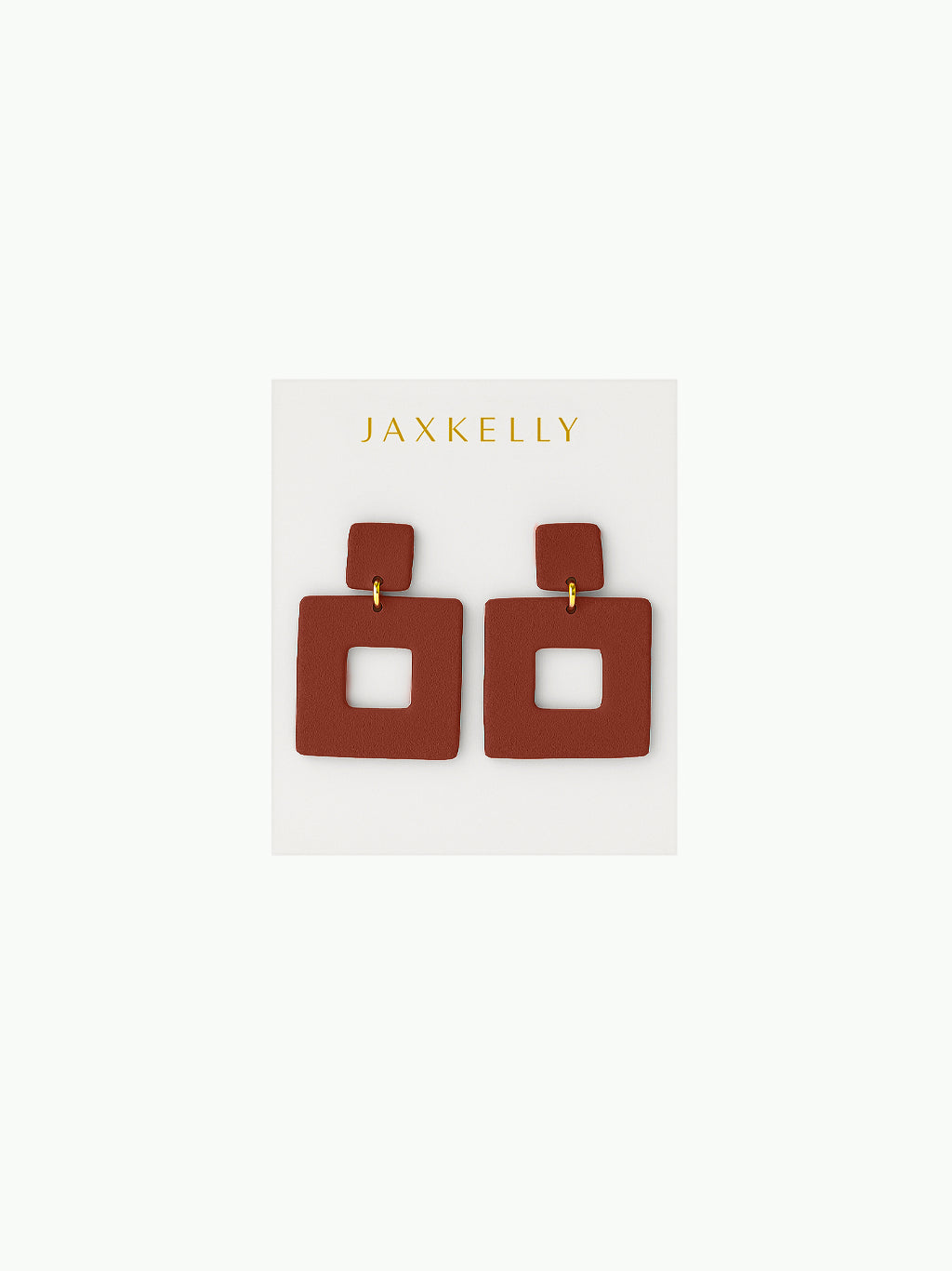 Square Clay Earrings