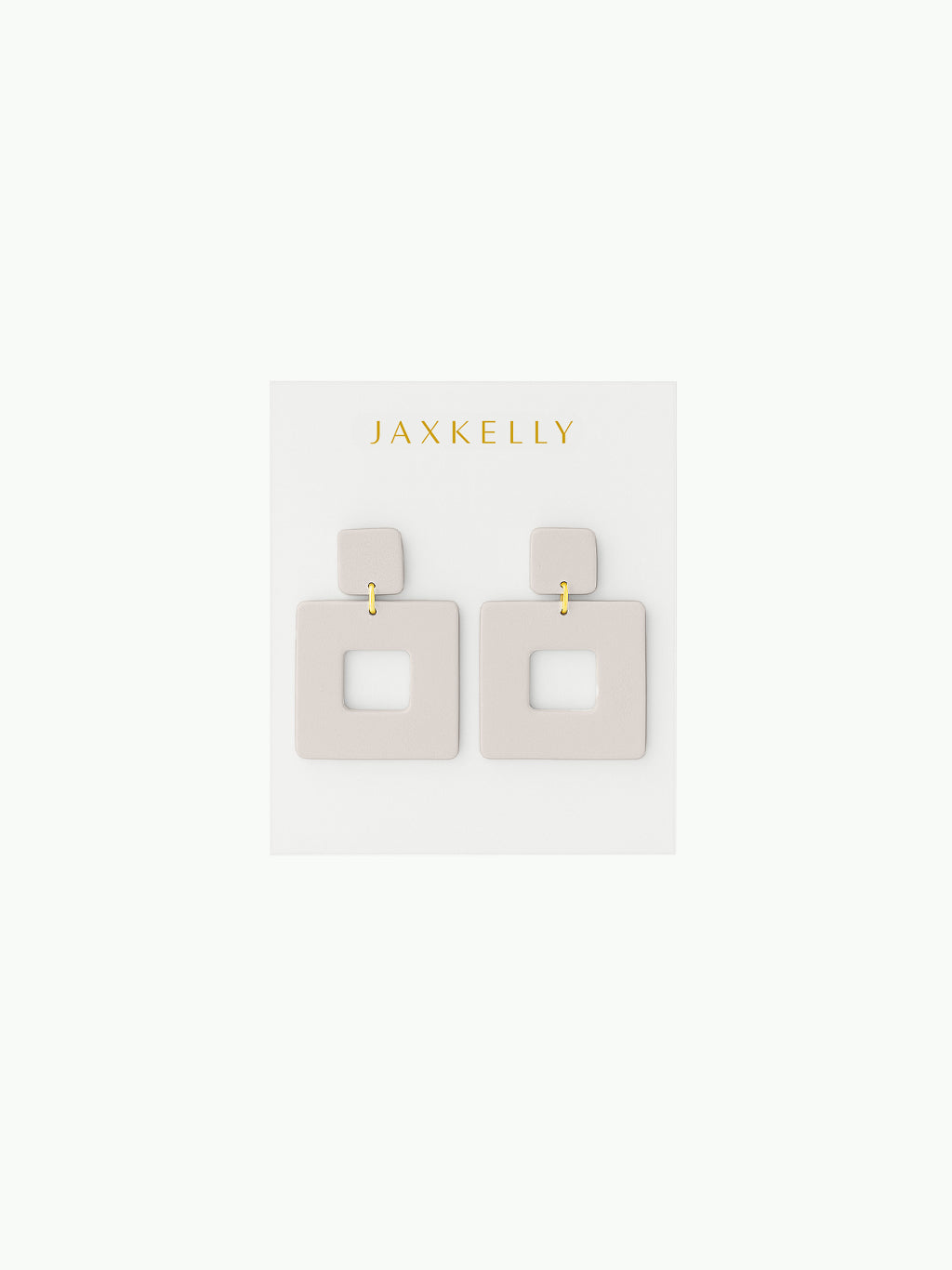 Square Clay Earrings