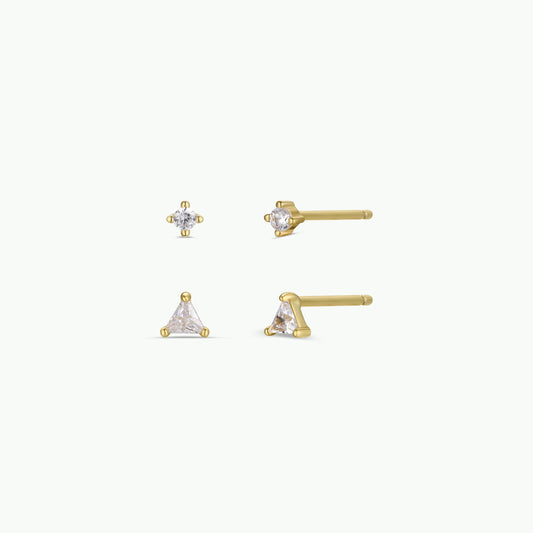 Birthstone Stud Earring Set - April