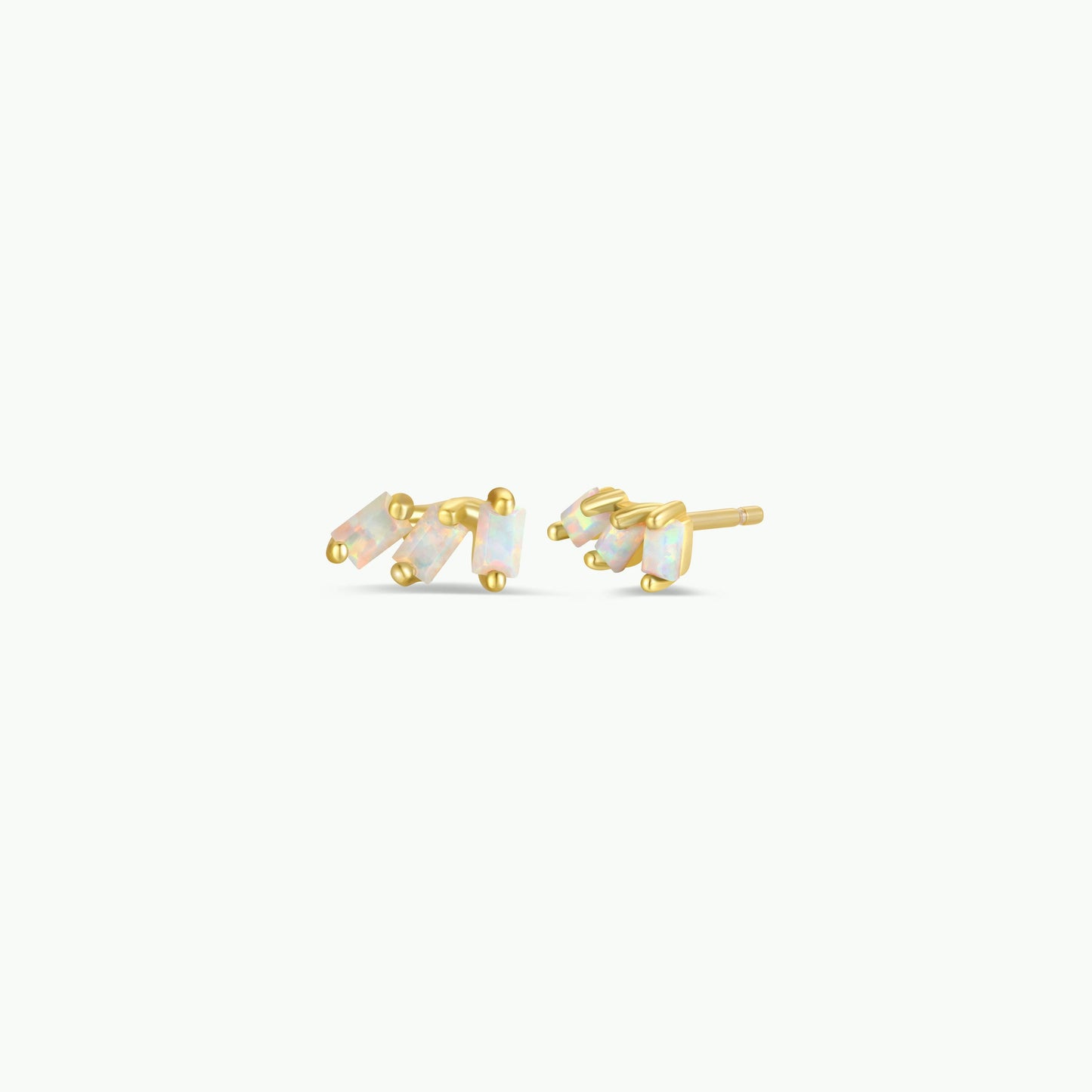 Opal Offset Trio Stud Stack