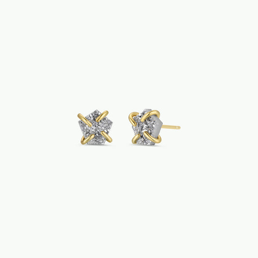 Silver Druzy Prong