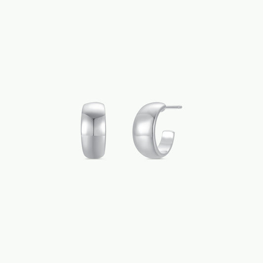 Silver Wide Hoop