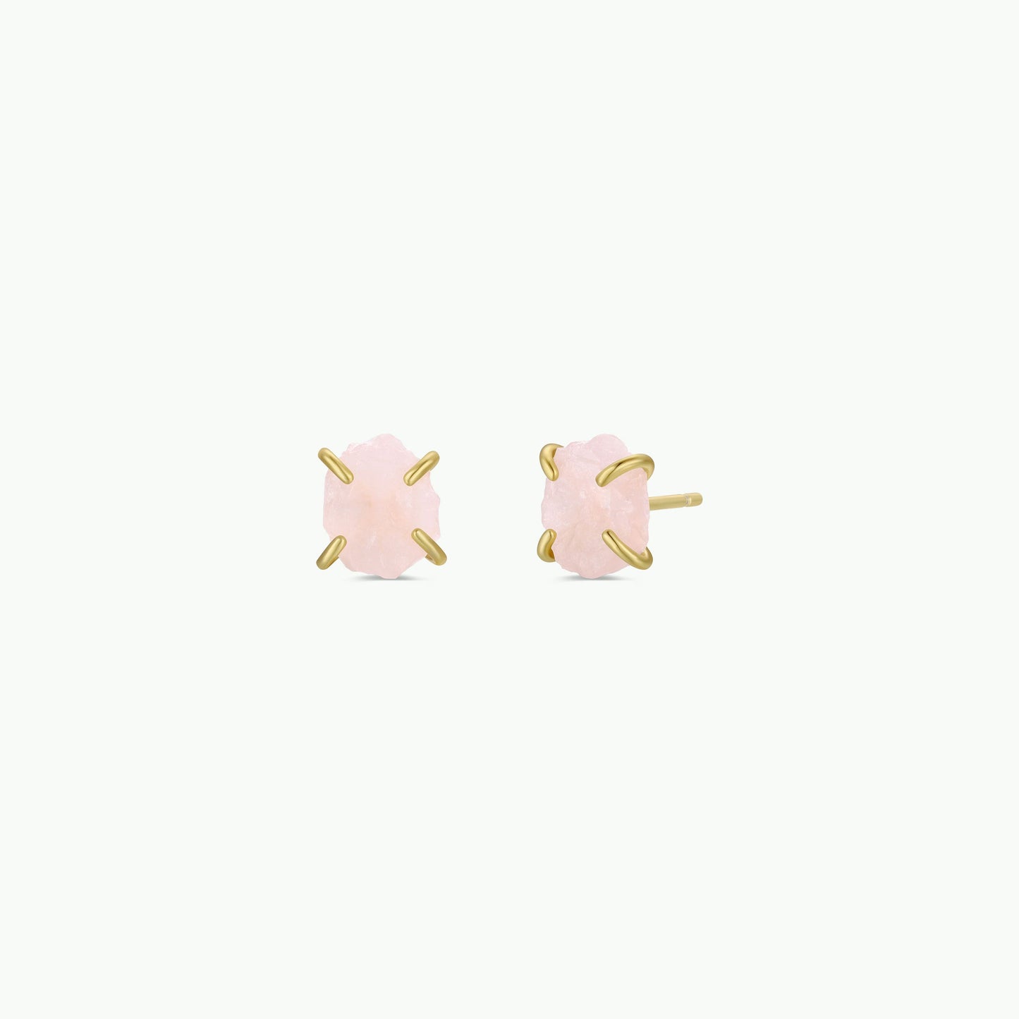 Rose Quartz Gemstone Prong - Love
