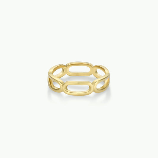 Chain Link Gold Ring