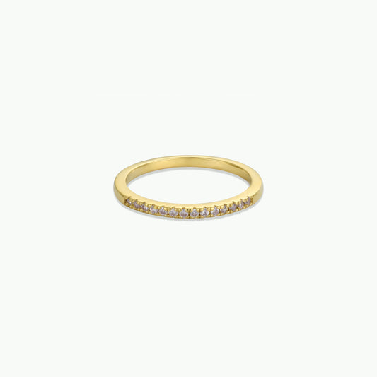 Half Pavé Ring