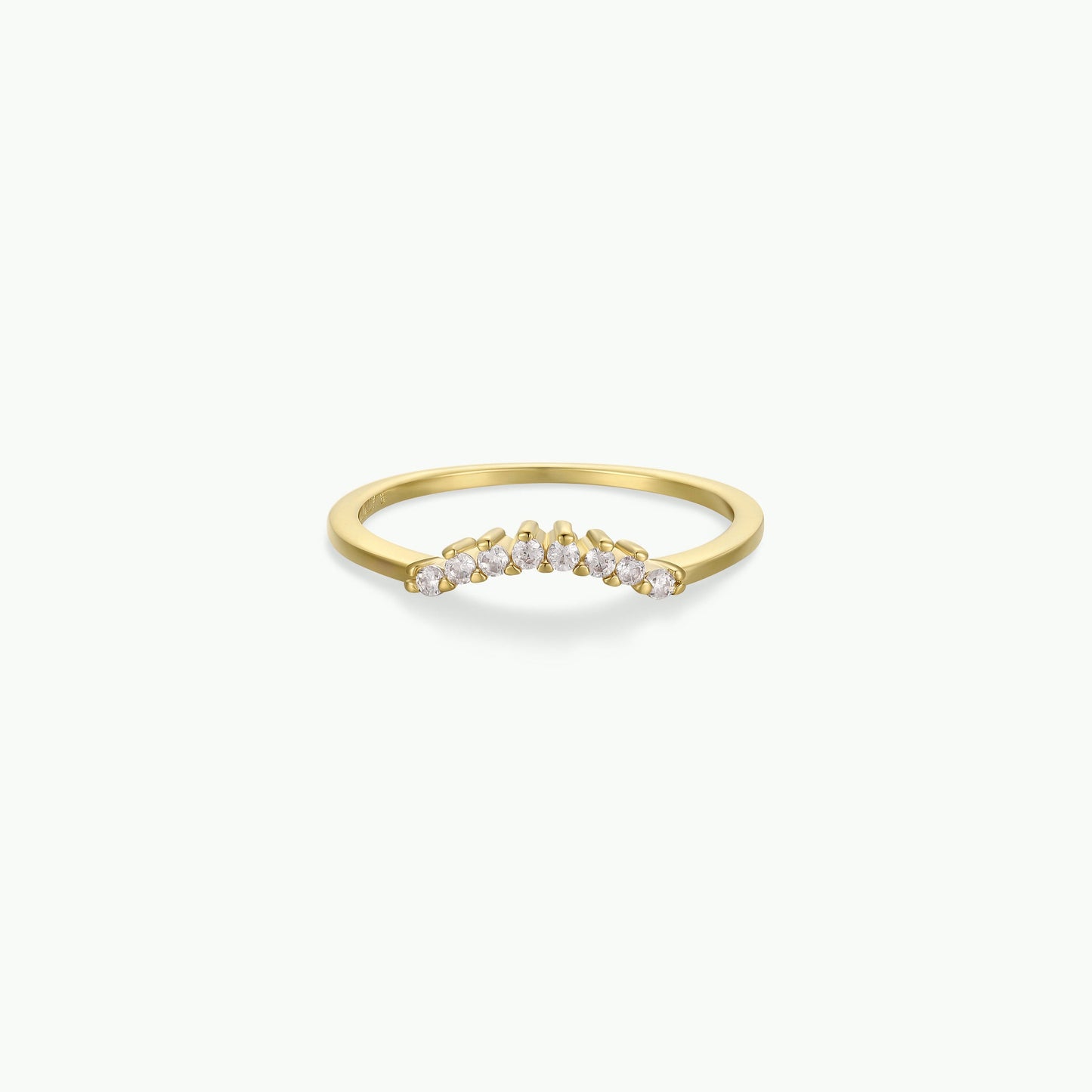 Ring - Arched Crown - Champagne