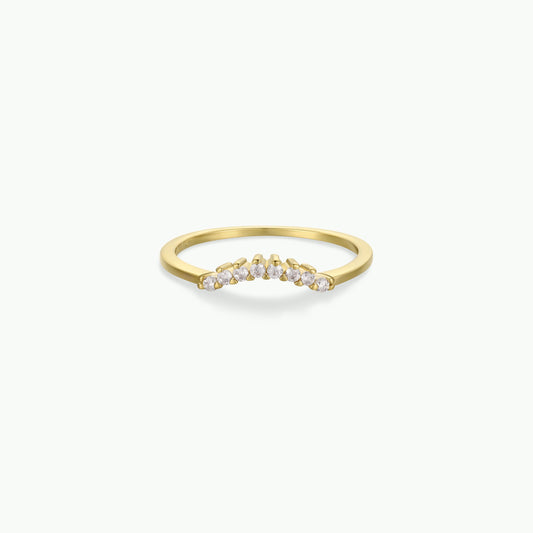 Ring - Arched Crown - Champagne