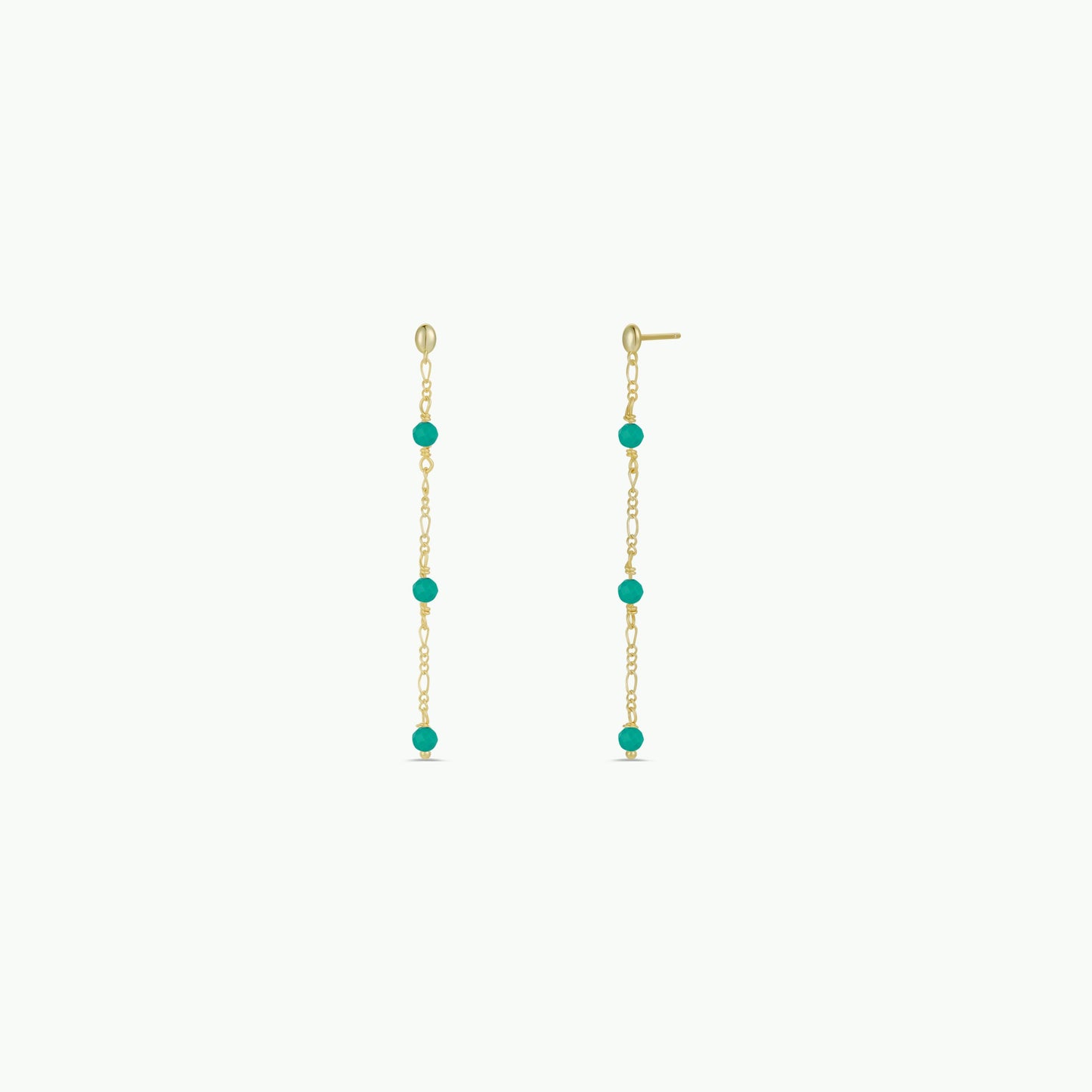 Gemstone Chain Drop - Turquoise