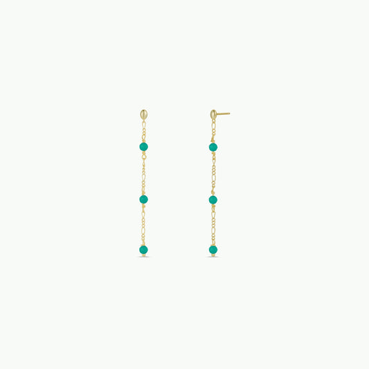Gemstone Chain Drop - Turquoise