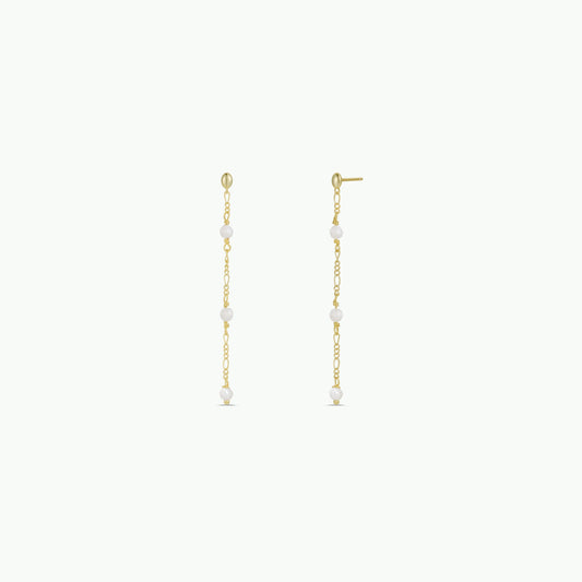 Gemstone Chain Drop - Mother of Pearl