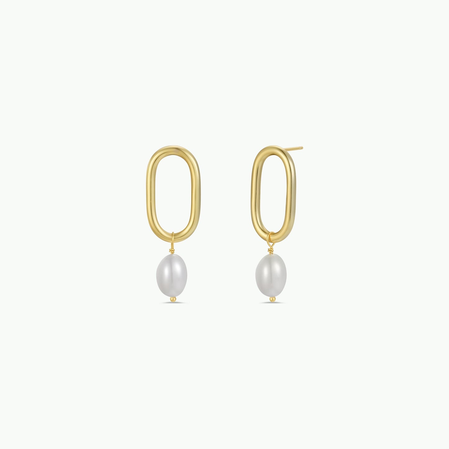 Oval Pearl Drop