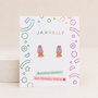Showcased on a vibrant JaxKelly card with playful geometric accents, the Lava Lamp Enamel Flat Back Kids Earrings feature hypoallergenic and kid-friendly posts—making them a stylish, comfortable choice for sensitive ears.