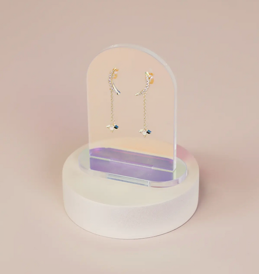 Iridescent Earring Display Arch Solid
