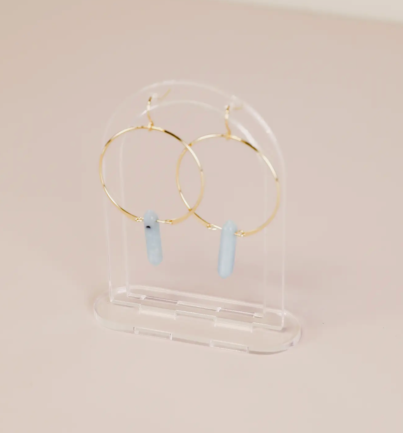 Clear Earring Display Hollow Arch