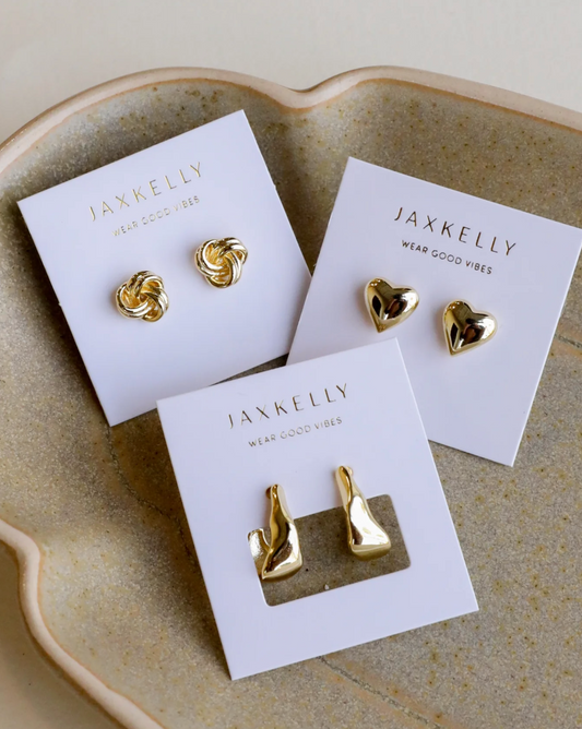 Petite Gold Knot Earrings