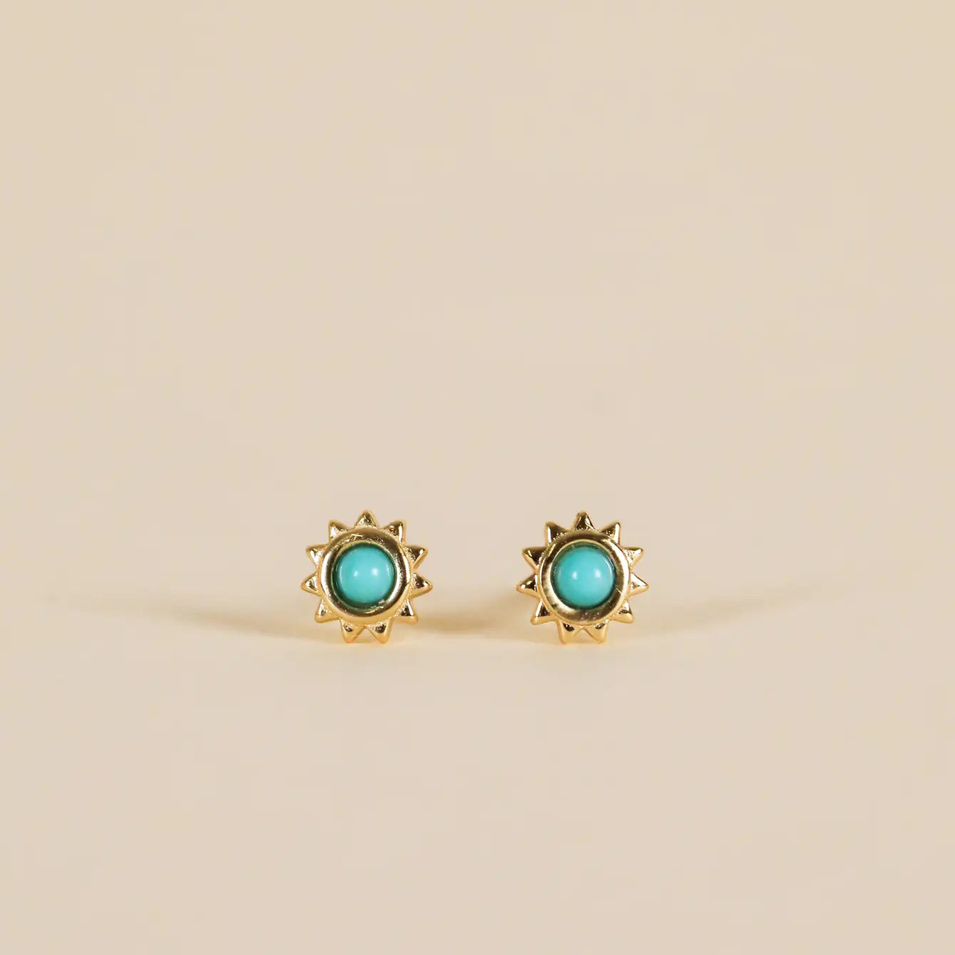 Sun Stud - Turquoise - Earring