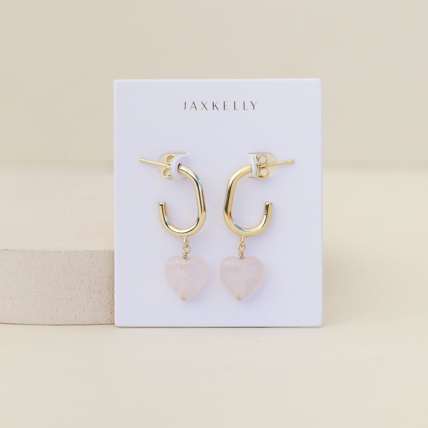 Heart Drop - Rose Quartz