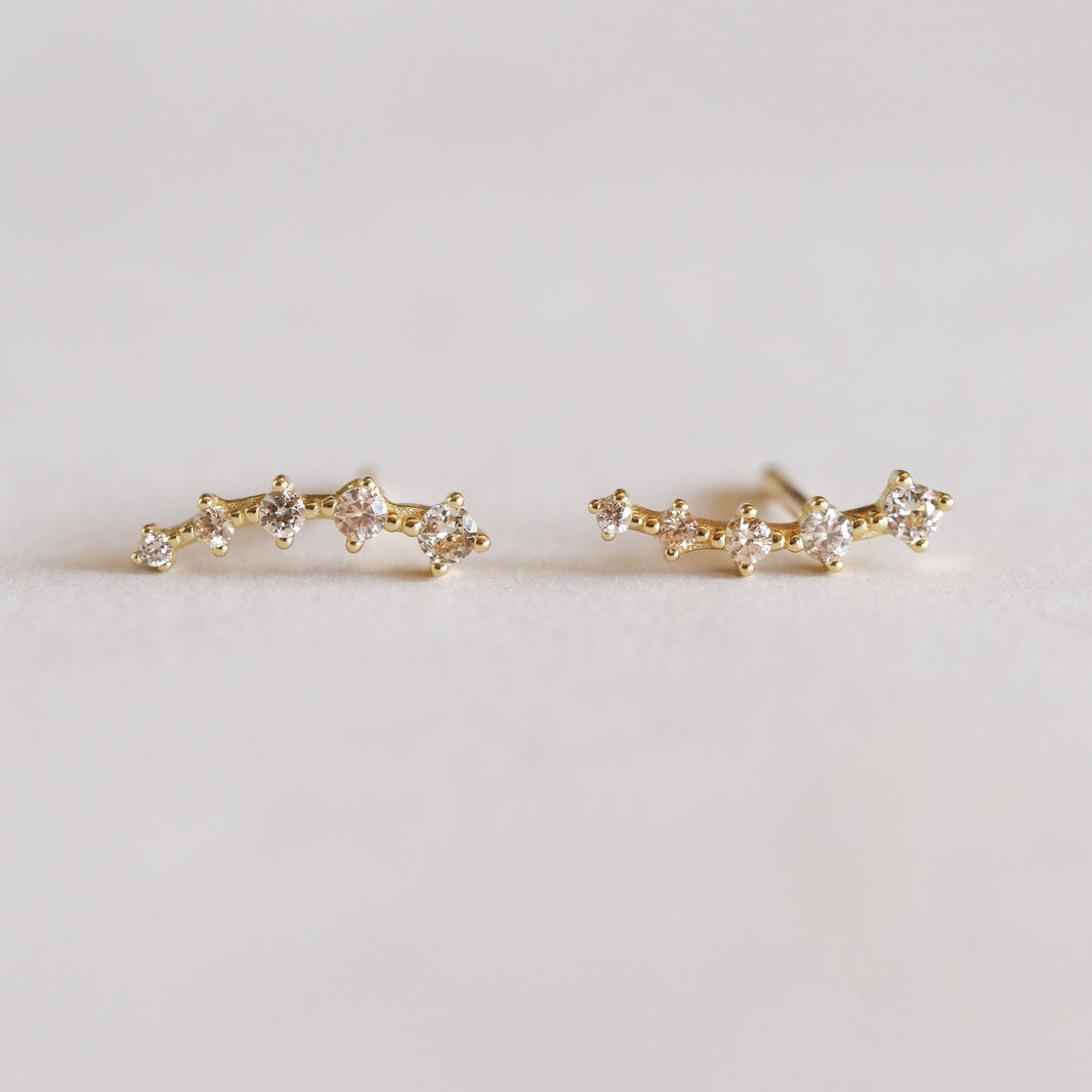 JaxKelly | Minimalist Moon Gold Earrings