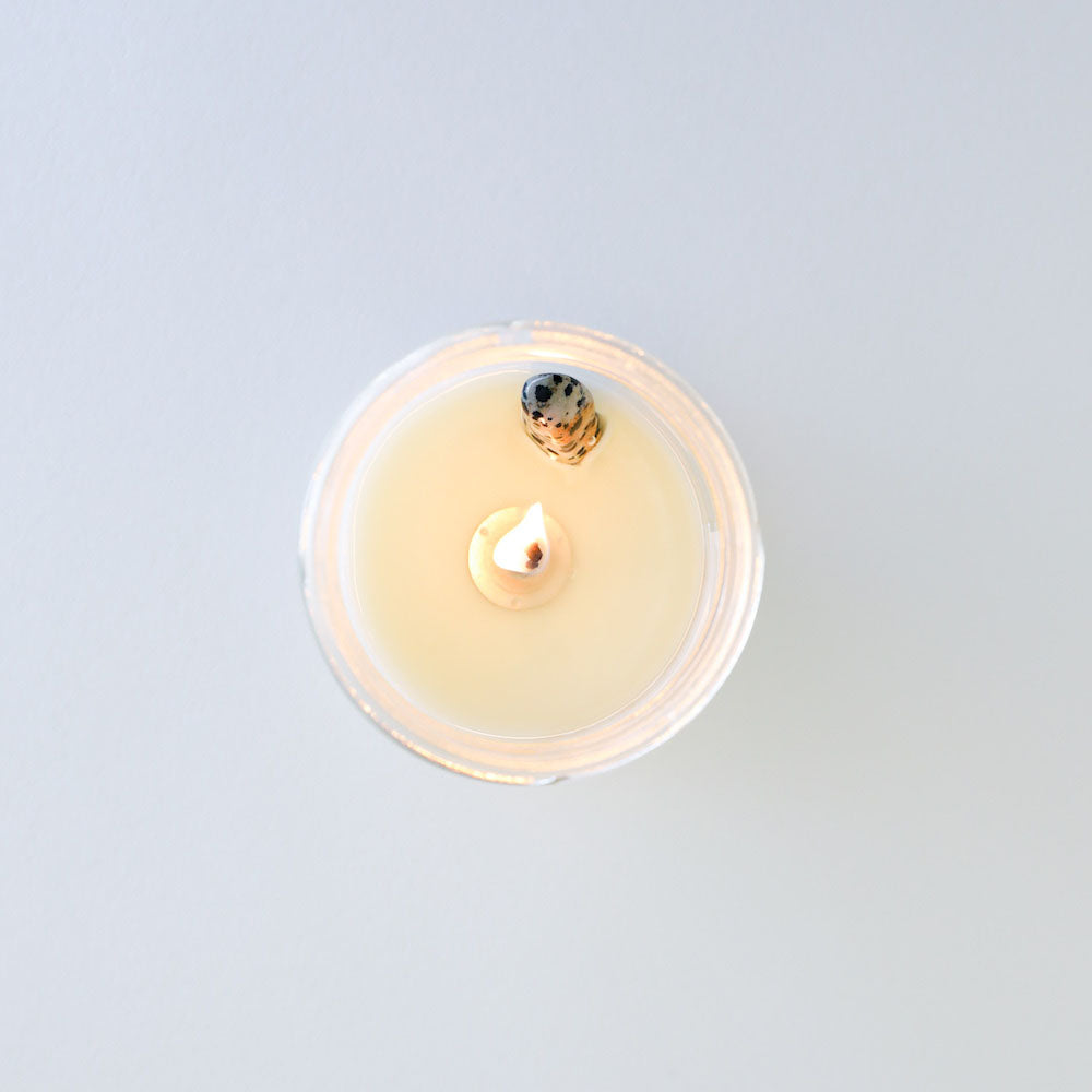 Dalmatian Jasper Crystal Candle - Balancing