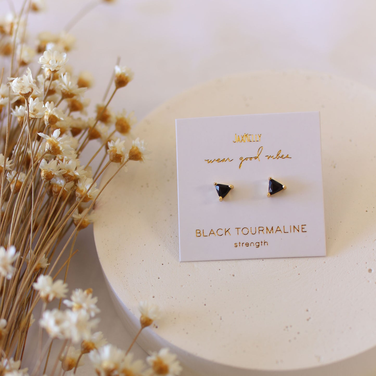 Black Tourmaline Mini Energy Gems - Strength