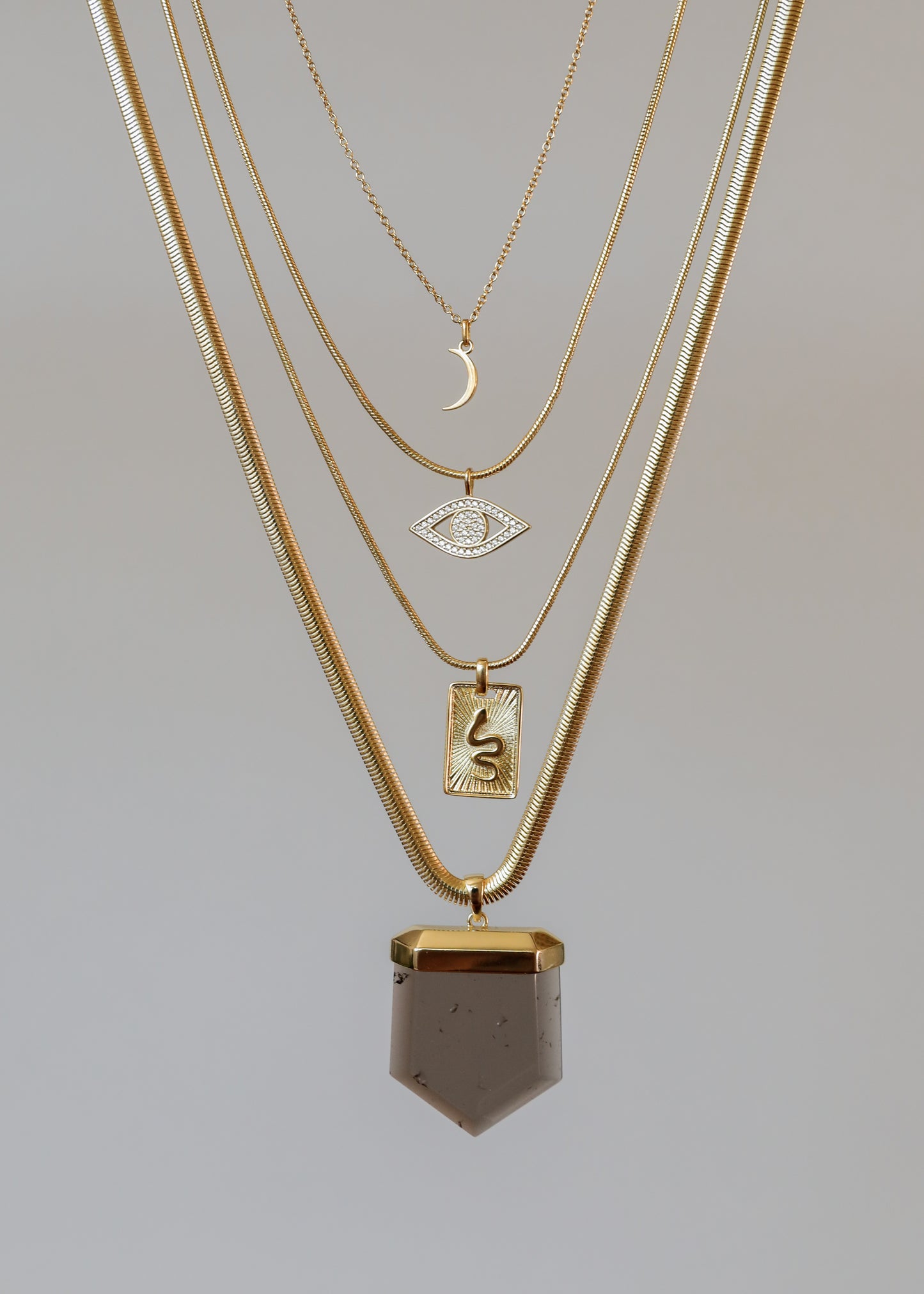 Smoky Quartz Pendant Necklace